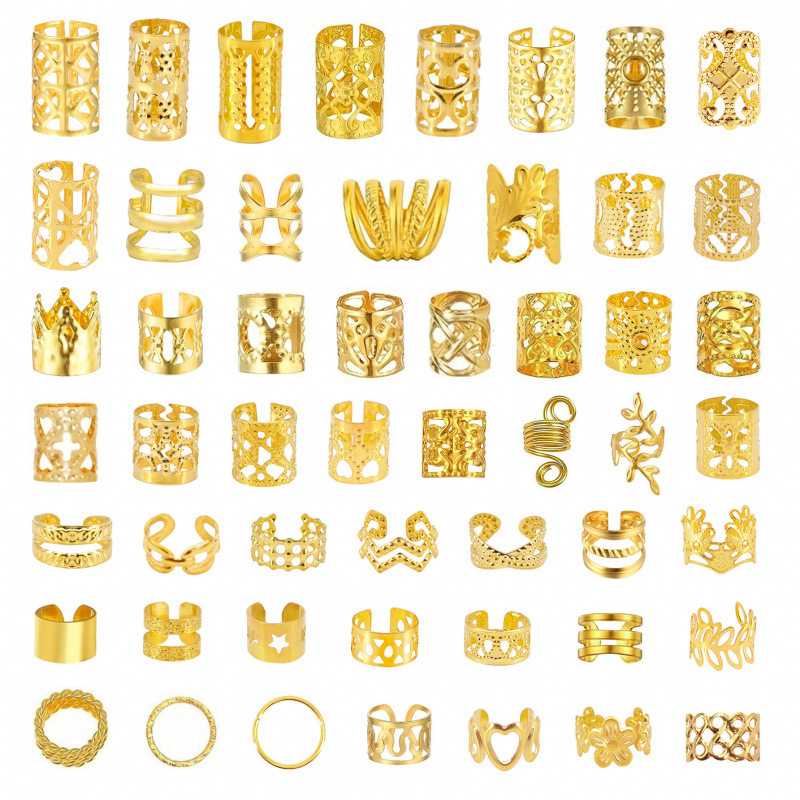 Hip-Hop Dreadlock Jewelry Ring Hair Buckle African Wig Braid Dreadlock Hair Accessories Hair Buckle Metal Cross-Border DIY Dreadlock Buckle Hip-Hop Dreadlock Jewelry Ring Hair Buckle African Wig Braid Dreadlock Hair Accessories Hair Buckle Metal Cross-Border DIY Dreadlock Buckle