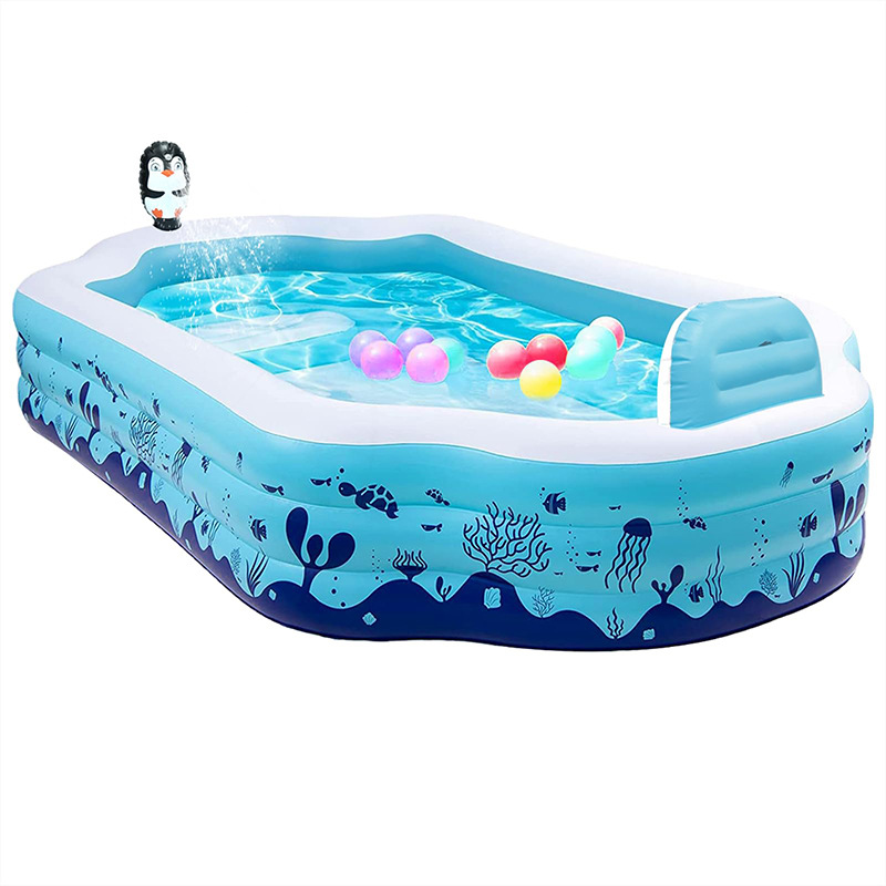 (Cross-border trading), inflatable swimming pool play in water, travel toy, pinguin, elephant 5