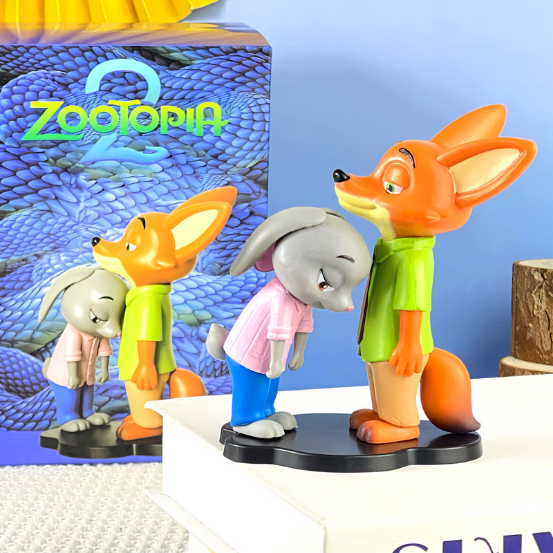 Zootopia 2 Blind Box Figures: Rabbit Judy, Fox Nick Movie Merchandise Dolls and Models
