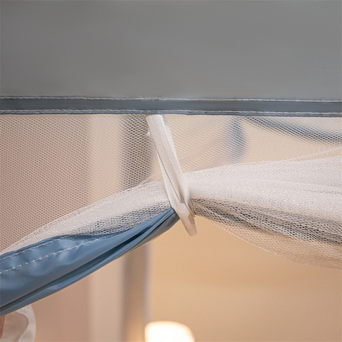 Antibacterial anti-fall mosquito net  new high-end yurt home bedroom installation-free children's baby mosquito net bracket