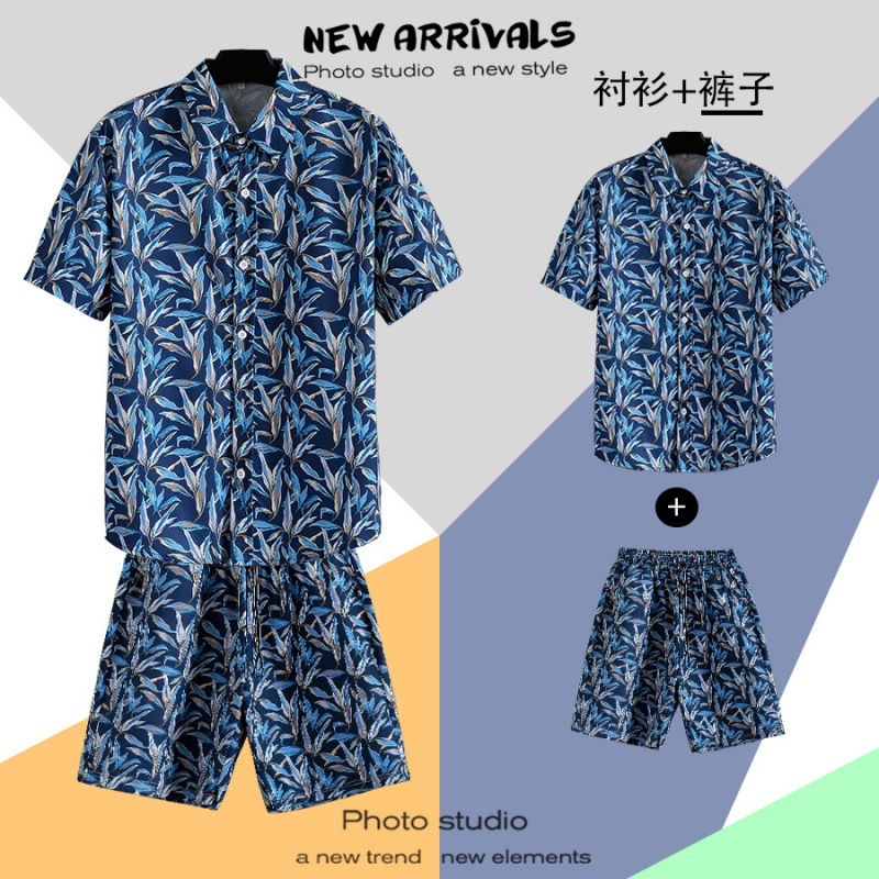 ST22 네이비블루 [슈트] (셔츠+반바지)