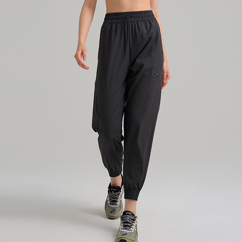 Pantalones deportivos sueltos para mujeres transpirables rápidos secos elásticos herramientas pantalones de fitness delgados pantalones de ocio al aire libre verano