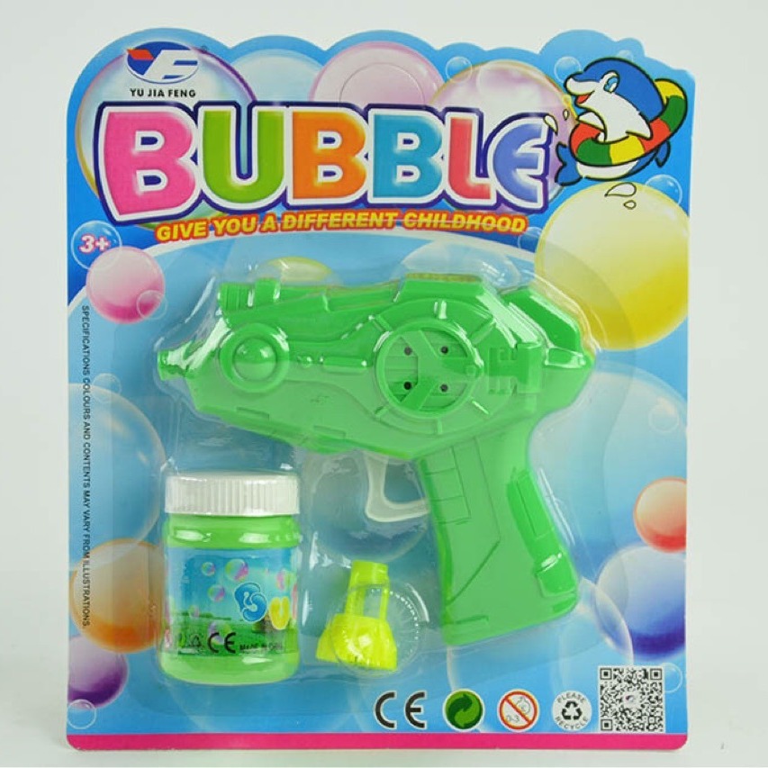 Pistola de burbujas de mano máquina de burbujas de dibujos animados presión de mano infantil burbuja agua juguete presión de mano pistola de burbujas