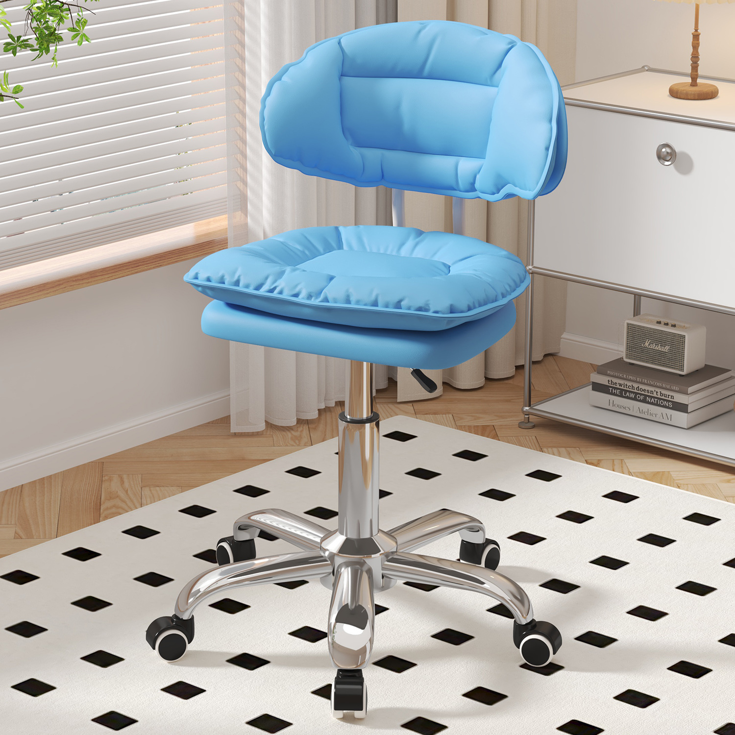 Silla de bar simple taburete giratorio casero respaldo silla de bar silla de plata de belleza manicurista elevación taburete