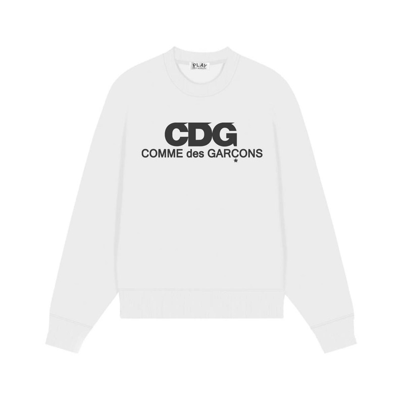 Comme des Garcons川久PLAY刺绣爱心秋冬季长袖圆领毛圈卫衣 男女|undefined