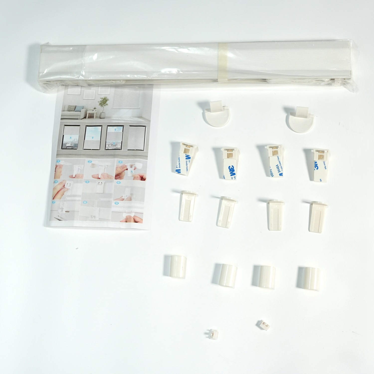 Cross-Border Ready-Made Honeycomb Curtain New Drawstring Sunshade Curtain Study Bedroom Interior Window Simple Curtain No Drilling Required