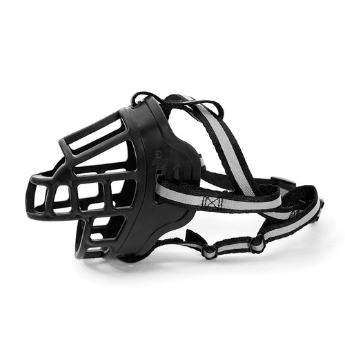 Dog muzzle new plastic adjustable large dog muzzle anti-biting and barking protection pet wholesale