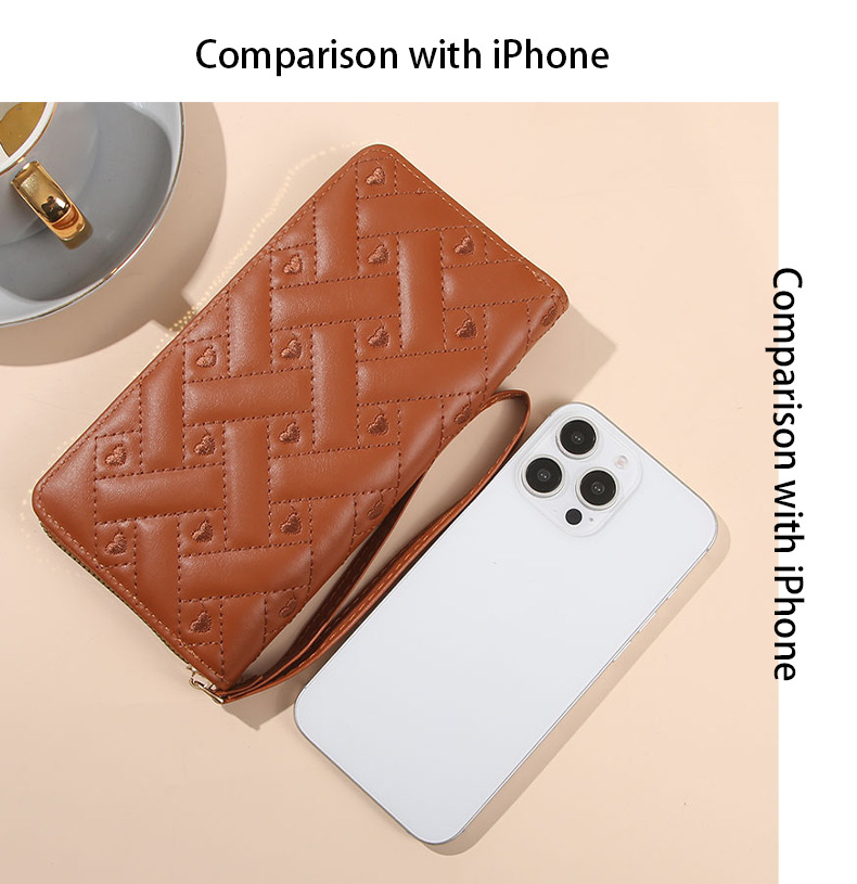 Frau Einfarbig Pu Seitlicher Reißverschluss Brieftaschen display picture 6