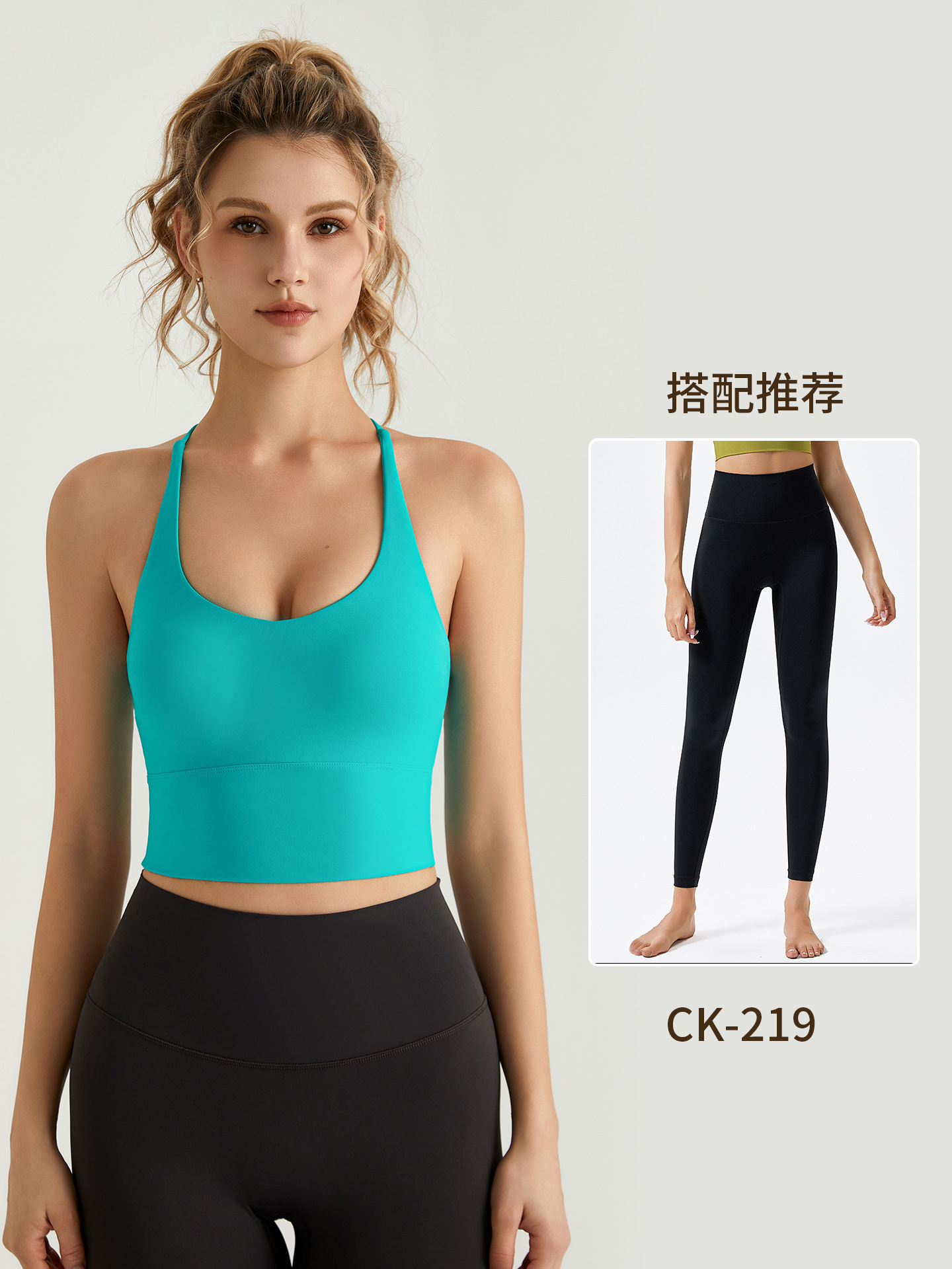 Camiseta deportiva LAHN2025 para mujer, ropa exterior con almohadillas integradas para el pecho, sujetador de yoga con espalda cruzada a prueba de golpes.