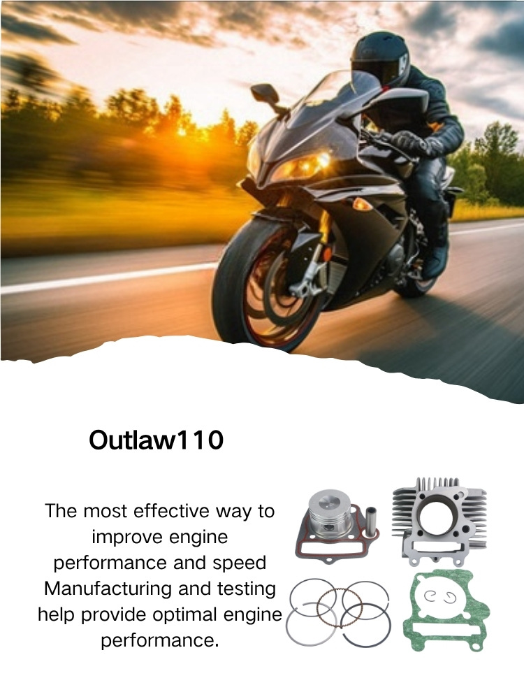 Polaris 110Outlaw110Polaris Motorcycle Engine Cylinder Liner 52.4mm Piston Kit