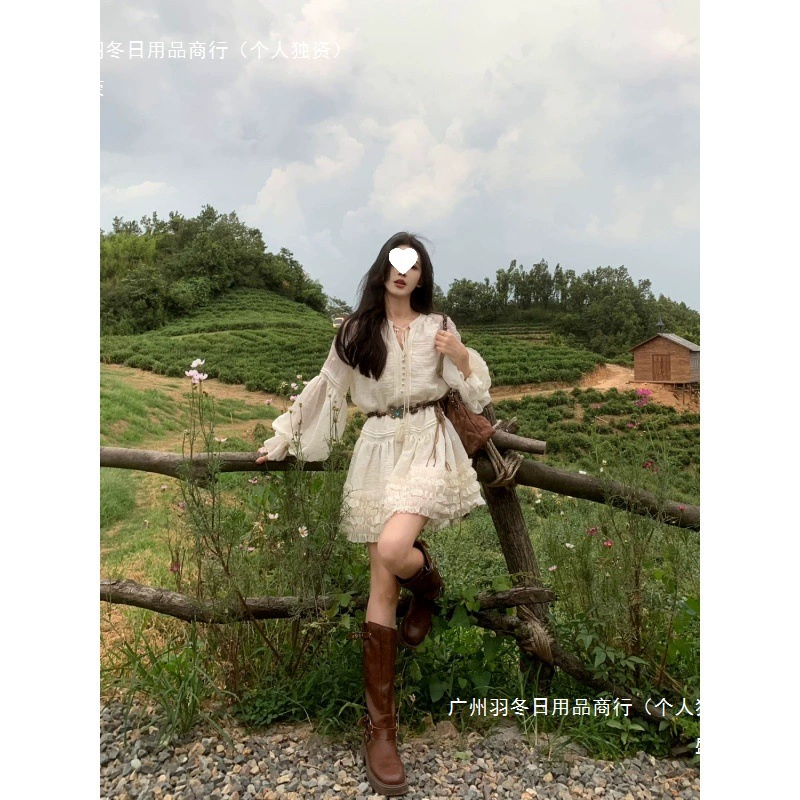 Claremont Road Милое дорожное платье персикового цвета с длинными рукавами и сексуальным осенним нарядом Юго-Восточной Азии и других стран