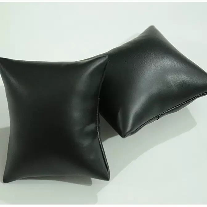 现货直销 直销PU皮 绒布手表盒 手表小枕头 枕芯 丝绵枕包 手链枕