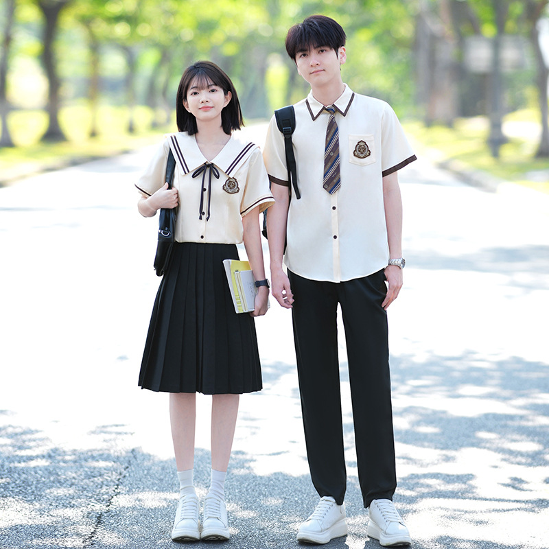 Academy-Style Graduation Photo Class Uniform Set for Junior High, High School, and Elementary School Students, Shirt, Jk Uniform, Stage Chorus Performance Outfit