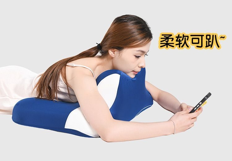 Cross-border multifunctional lying pillow for prone sleeping, reading, and using a phone, memory foam lying pillow