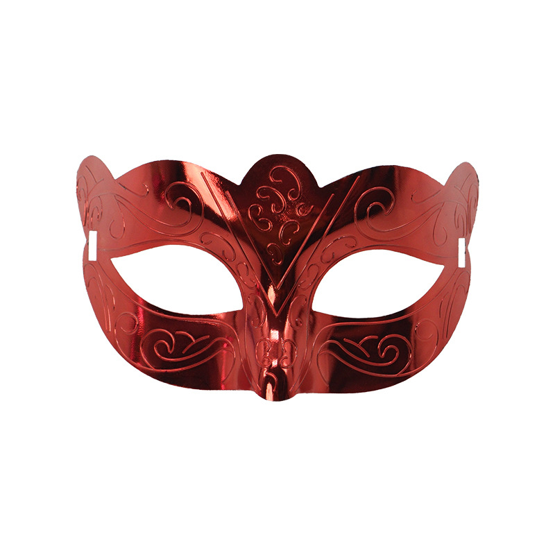 Venta caliente transfronteriza galvanoplastia calada Carnaval de Halloween multicolor de media cara Los hombres admiten máscara de fiesta máscara de bar