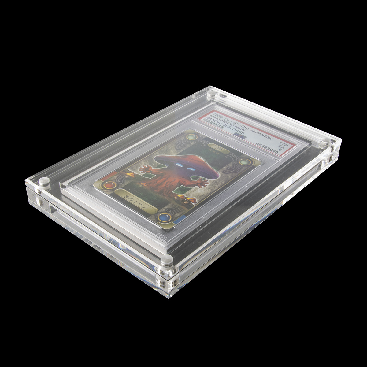 Caja de tarjeta de calificación PSA demostrador acrílico transparente de doble cara fuerte caja de almacenamiento magnético BGS calificación tarjeta caja de visualización