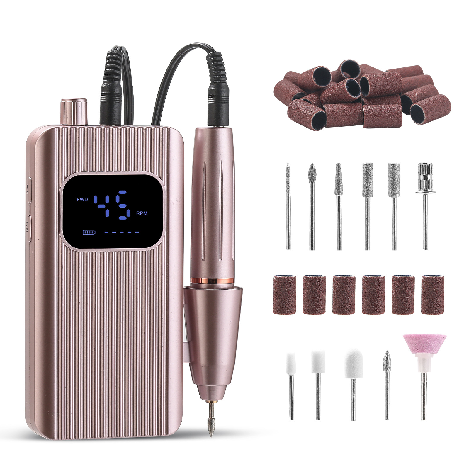 Amino de uñas transfronterizas carga amino de uñas eléctrico portátil amino de uñas profesional amino de uñas pulido herramienta de eliminación de piel muerta