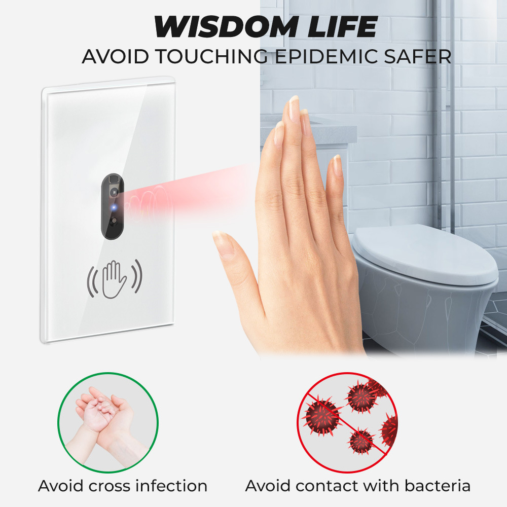 Cross-border US standard smart hand scan infrared sensor switch, wave to approach without touching the wall switch light