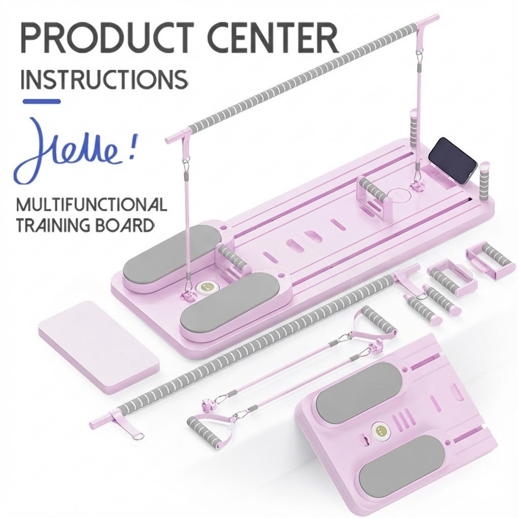 Multifuncional abdominal-building board 4 - in - 1 fitness board plegable Pilates abdominal-building board chest exercise board support