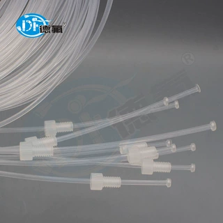 德氟 定制1/4-28高压流体泵接头 密封压环 PCTFE PFA1/8挤出管