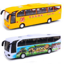 跨境电商玩具儿童玩具车电动声光音乐巴士公交车汽车模型超市玩具