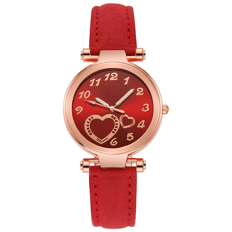 Reloj de amor retro estilo ins coreano para mujer, minimalista y versátil, mini temperamento para estudiantes, reloj de mujer de moda literaria