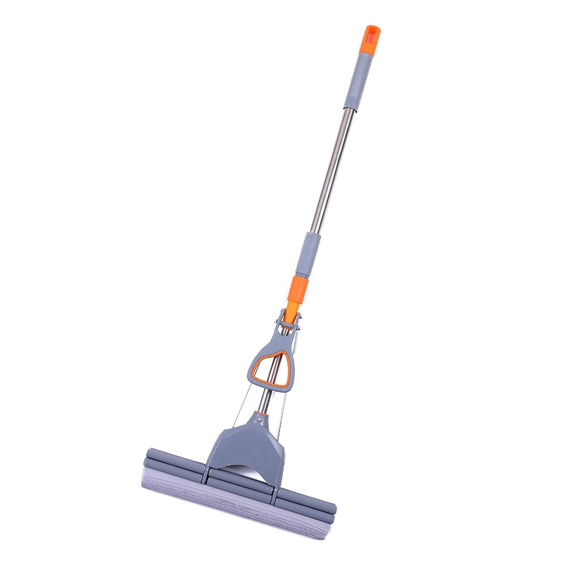 38CM double row PVA plastic cotton roller squeeze mop double cut Rod retractable stainless steel rod 38CM double row PVA plastic cotton roller squeeze mop double cut Rod retractable stainless steel rod