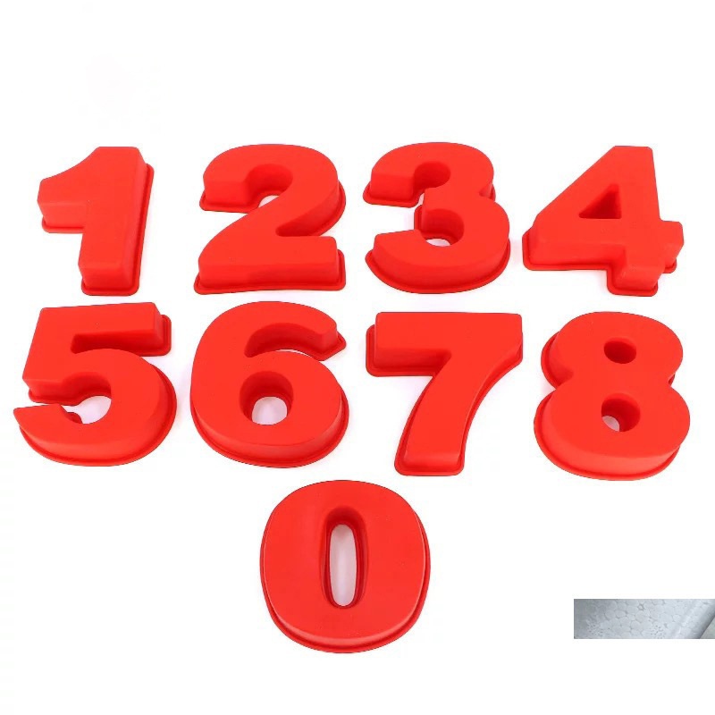 Wholesale supply silicone cake mold baking tools 3D birthday cake chocolate digital mold