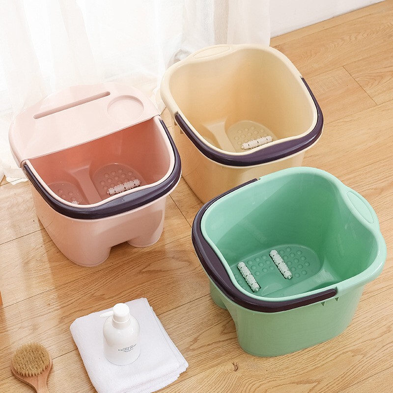 Foot Bath Bucket for Home Use, High and Deep, Thickeneded, Thermal Insulation, Health Care, Massage Foot Bath Bucket, Student Dormitory Fumigation Foot Bath Bucket