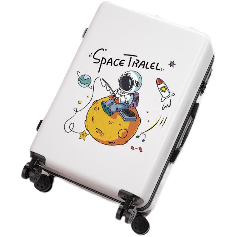 Maleta de viaje MASA con diseño de grafiti para estudiantes, maleta con ruedas y contraseña de dibujos animados para hombres, venta al por mayor