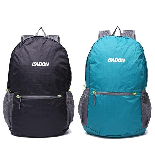 CADeN跨境休闲双肩包多功能折叠背包防水轻便折叠包户外旅行背包