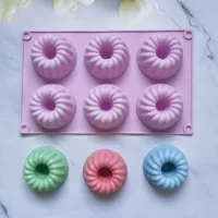 Силиконовая форма для торта Саварина 6 шт подряд, шоколад DIY торт, ледяные кубики печенье пироги ручная выпечка форма 189
