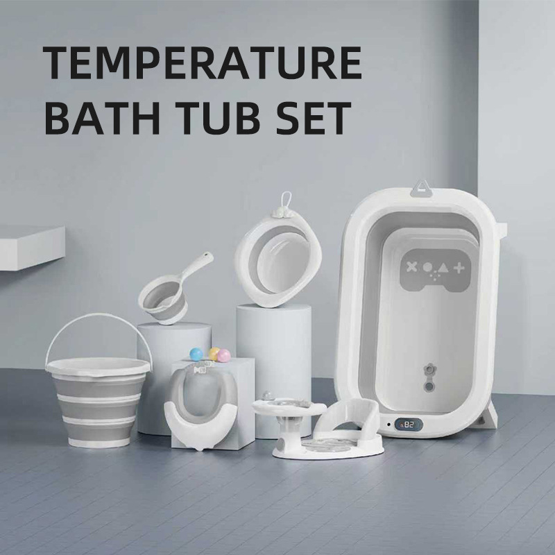 bañera set de bañera plástico plegable gran hogar artículos neonatales set de bañera plegable bebé