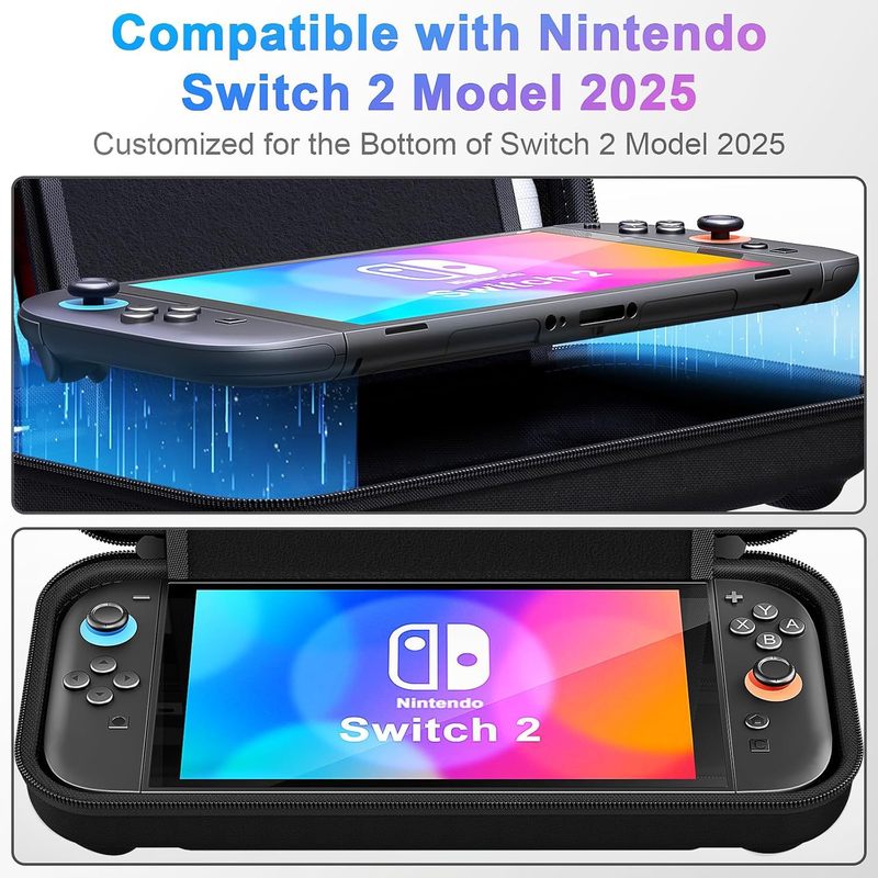 新しい Switch2 ホスト アクセサリ ハンドル ハード シェル フル アクセサリ パッケージ。 NS2 ホストハンドルアクセサリーポータブル防水|undefined