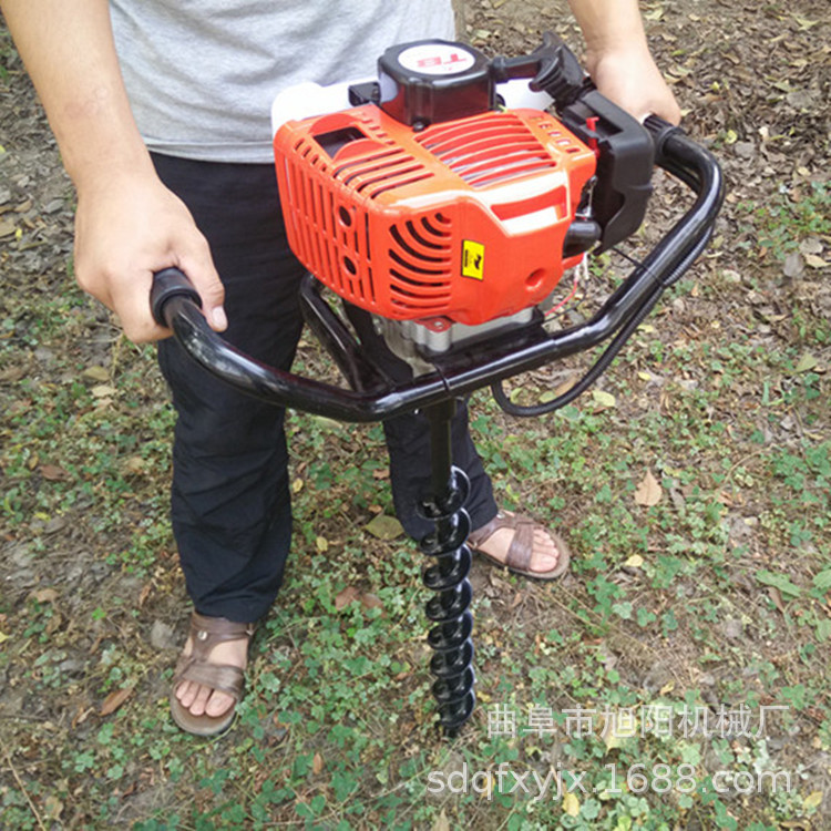 包邮小型单人手提式挖坑机 林业植树造林种植机 二冲程汽油地钻机