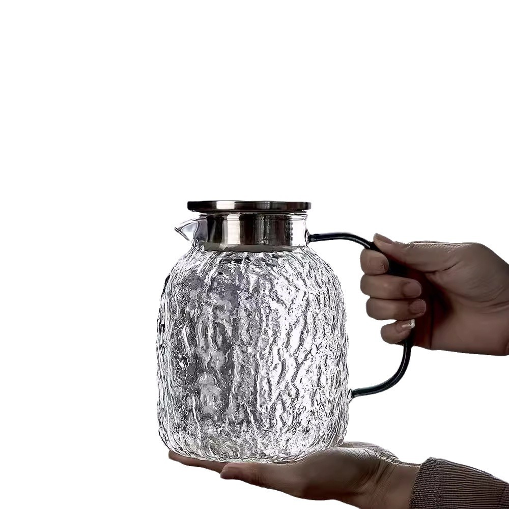 Vidrio resistente al calor hervidor de agua fría de árbol casero hervidor de agua fría taza de sala de estar de gran capacidad hervidor de vidrio hervidor de té taza de agua