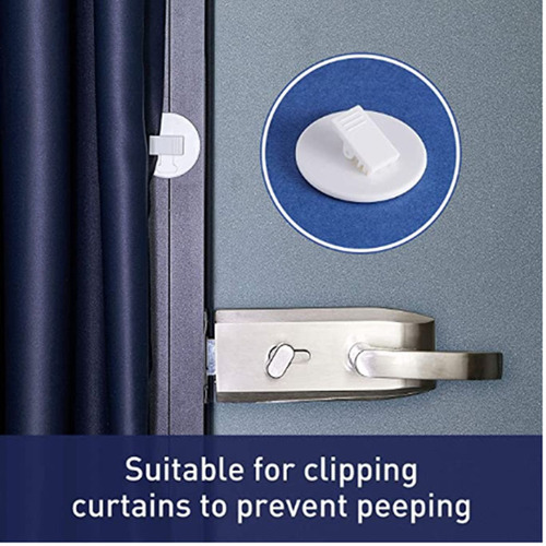 Self-adhesive shower curtain clips, shower wind and splash-proof panels, bathroom curtain weight clips suitable for home