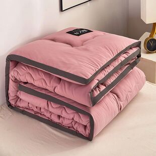 Thickened Winter Quilt with Washed Cotton Core, Three-Dimensional Warmth, Winter Quilt for Student Dormitory, Single or Double, Spring Beauty Journey