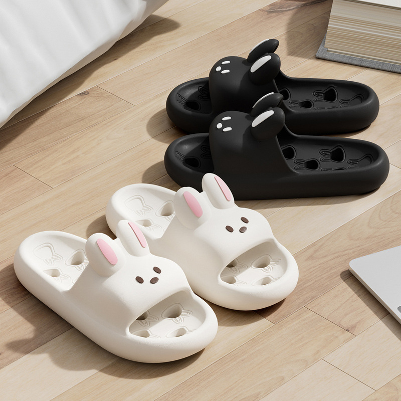 Meng Meng Rabbit Bath Slippers Non-slip Leaky Men's Indoor Home Shit Feeling Bathroom Special eva Sandals for Women Meng Meng Rabbit Bath Slippers Non-slip Leaky Men's Indoor Home Shit Feeling Bathroom Special eva Sandals for Women