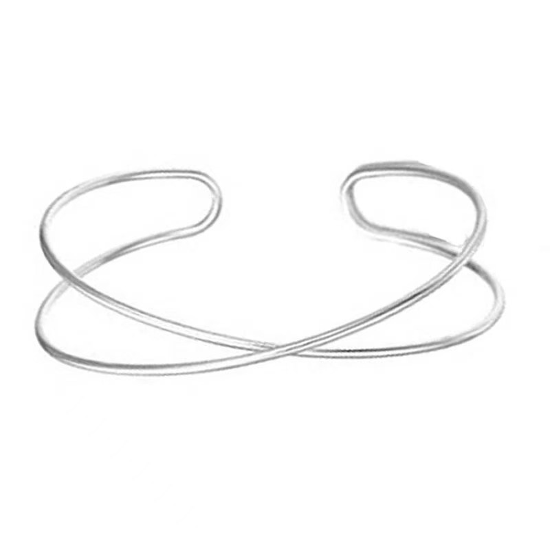 화이트 k 단일 원형 크로스 스타일