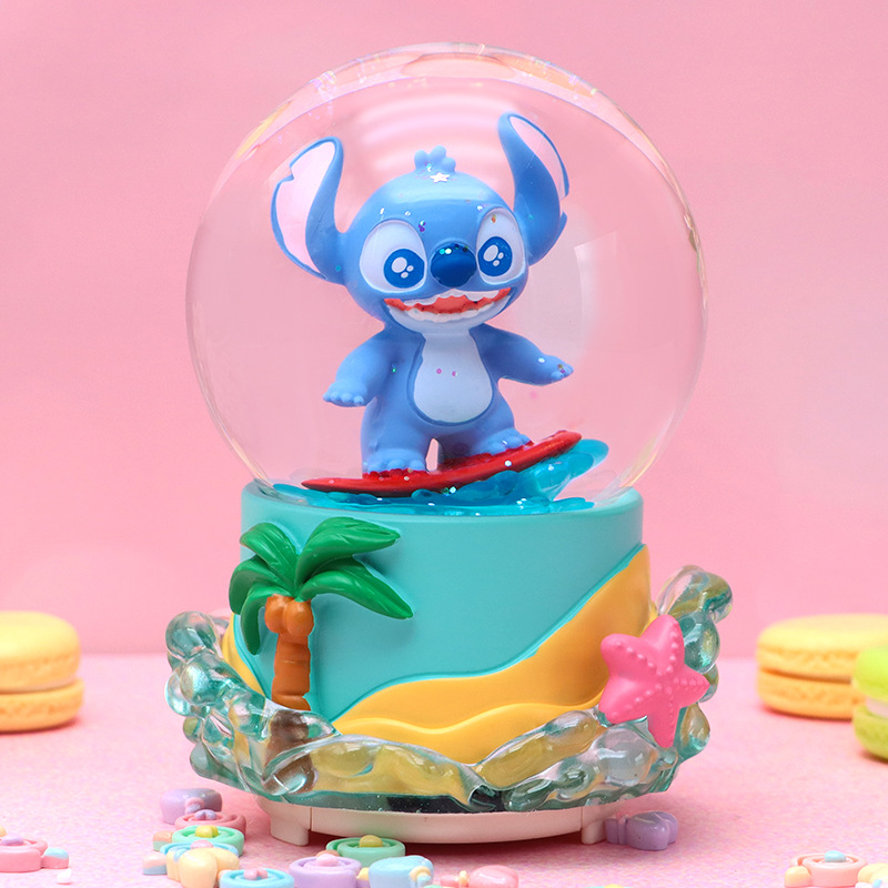 Romántico secreto bosque bola de cristal luminosa caja de música caballo blanco creativo decoración de escritorio de niña regalo de estudiante al por mayor