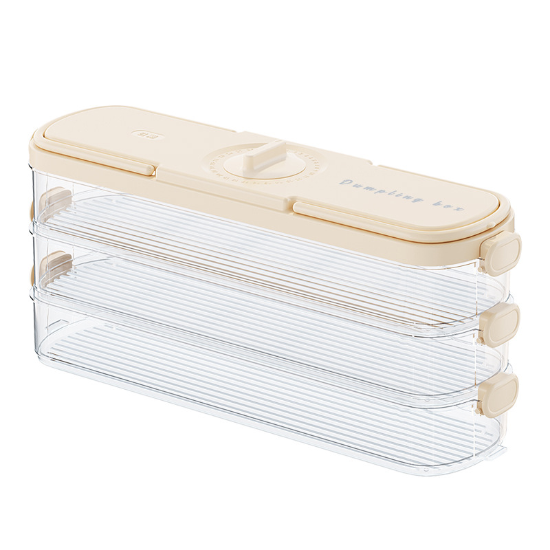 Caja de almacenamiento de albóndigas Puerta lateral del refrigerador Caja de almacenamiento de wonton Caja de albóndigas Caja de clasificación especial para congelación de grado alimenticio