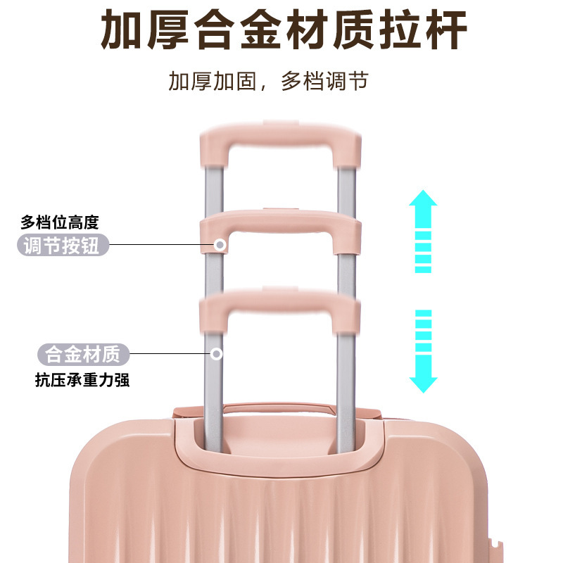 Nueva maleta de viaje multifuncional de alto valor de cara con ruedas universales de 22 pulgadas con contraseña