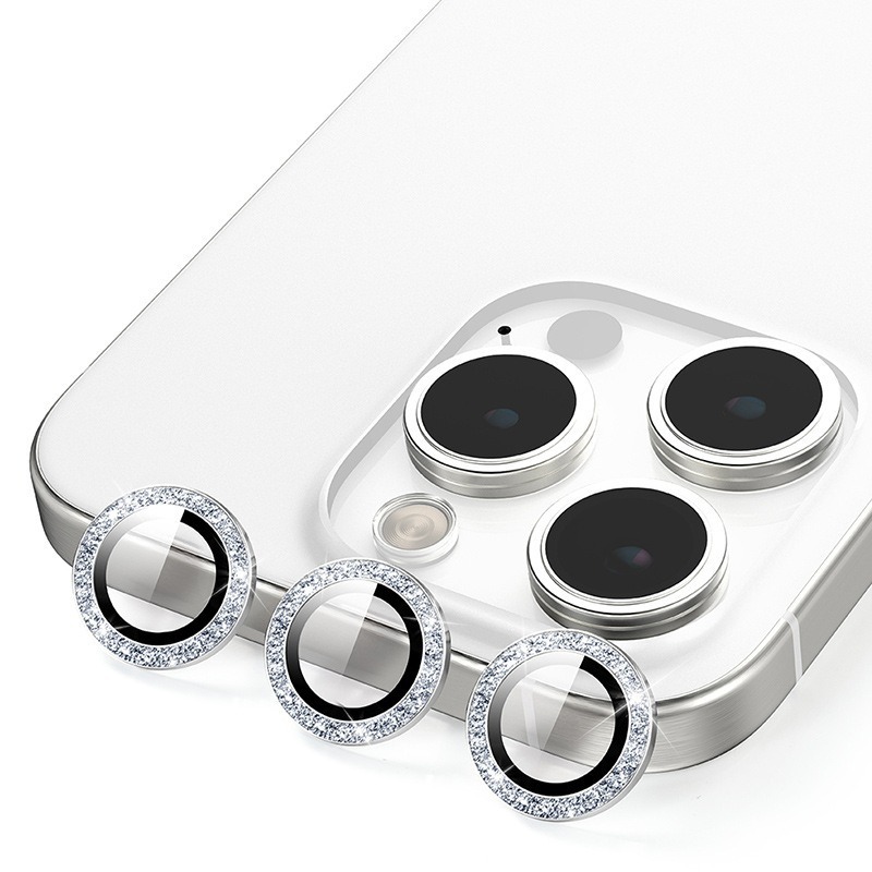 Apple 17 模造オリジナルフラッシュダイヤモンドメタルレンズフィルム IP17ProMaxIP17Air レンズ保護フィルムに適しています。|undefined