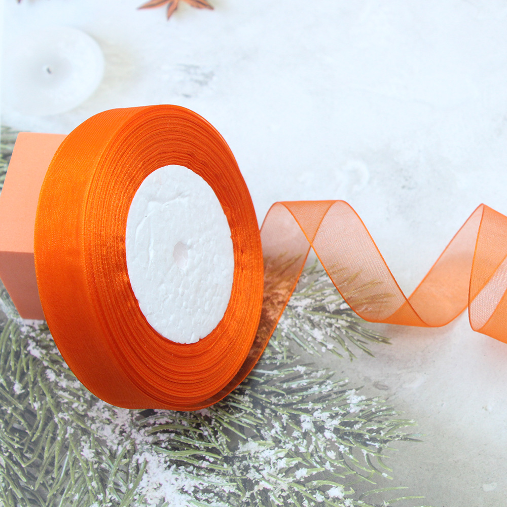 8025 # 다크 오렌지 * 2cm * 50 야드/롤