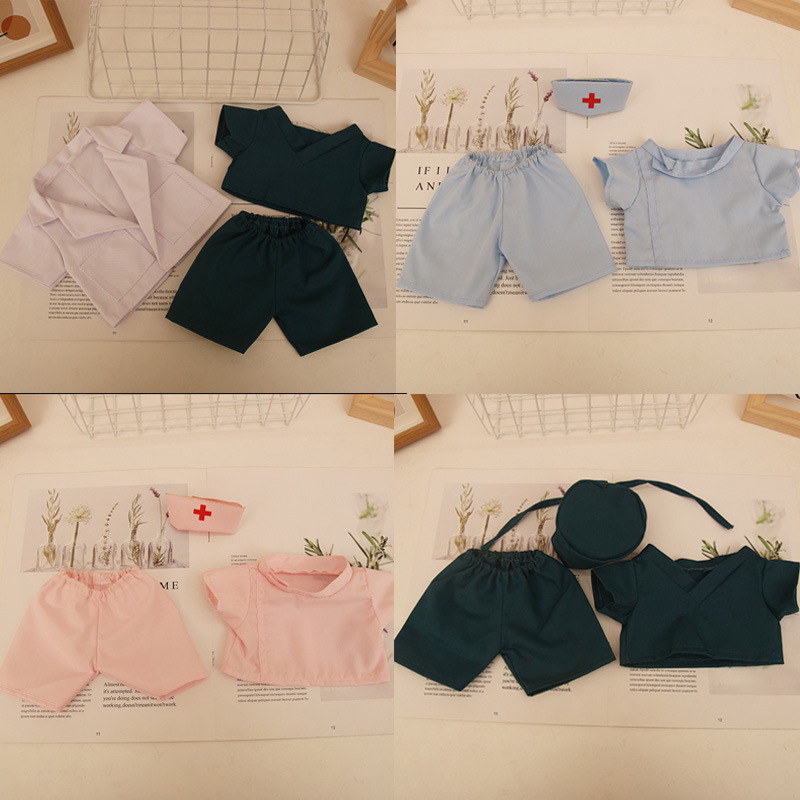 Spot doctor bata blanca traje quirúrgico 30cm traje bebé muñeca muñeca ídolo estrella muñeca