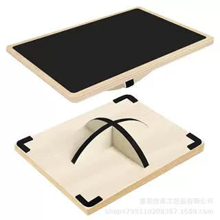 家用实木健身平衡板跨境木质瑜伽平衡训练板木制协调性训练踏板