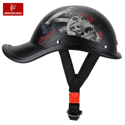 Electric scooter helmet for men and women, half helmet, retro safety protective hat, upturned helmet, personalized lightweight style, scoop helmet