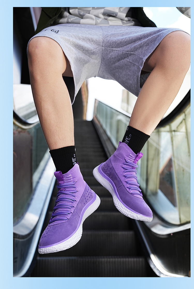 Zapatillas de baloncesto de diseño de moda para hombre, primavera y otoño, corte alto, suela suave, amortiguación, deportivas, botas prácticas para estudiantes, zapatillas para correr de moda._voghion.com