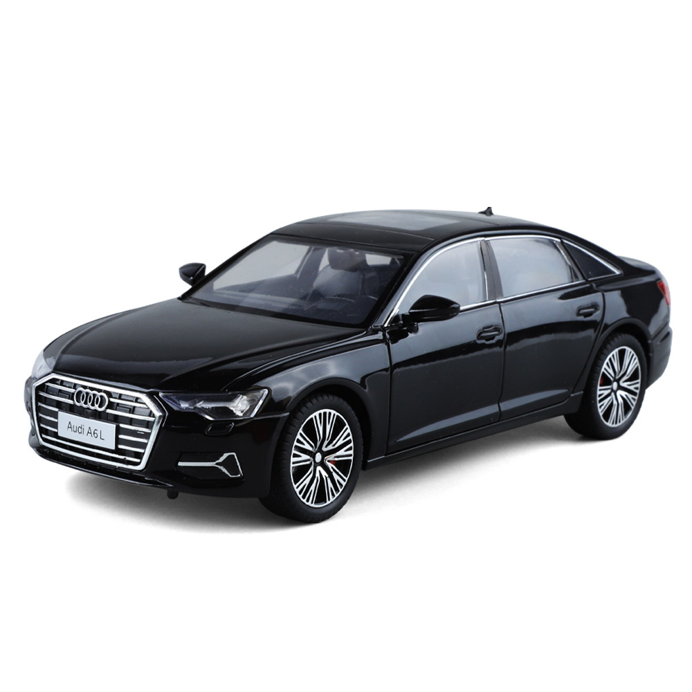 Auténtica autorización 1: 24 Audi A6L modelo de aleación accesorios de automóviles luces de retroceso amortiguación regalo recomendado en vivo
